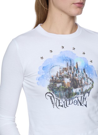  - WE11DONE - Long Sleeve Graphic Print Top