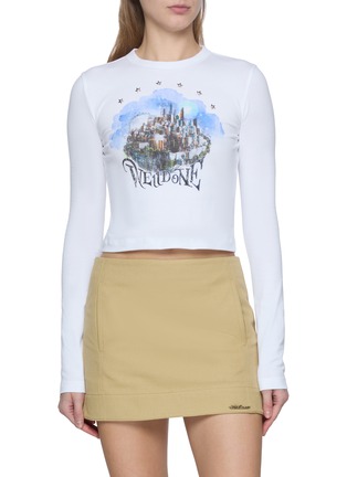 Main View - Click To Enlarge - WE11DONE - Long Sleeve Graphic Print Top