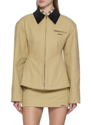 Main View - Click To Enlarge - WE11DONE - Hourglass Cotton Work Jacket