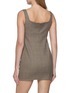Back View - Click To Enlarge - WE11DONE - Sleeveless Chequered Mini Dress