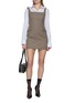 Figure View - Click To Enlarge - WE11DONE - Sleeveless Chequered Mini Dress