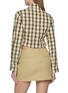 Back View - Click To Enlarge - WE11DONE - Cropped Chequered Shirt