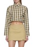 WE11DONE Cropped Chequered Shirt