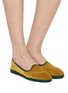 Figure View - Click To Enlarge - C.R.B. SHOES - Friulana Grosgrain Trim Slippers
