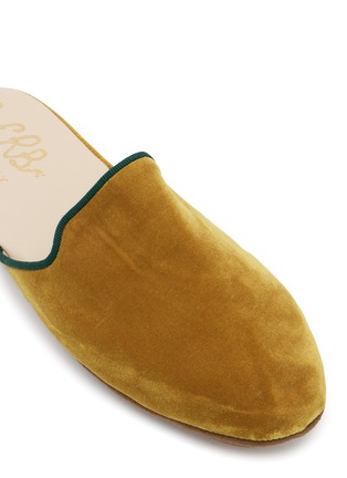 Detail View - Click To Enlarge - C.R.B. SHOES - Grosgrain Trim Slippers