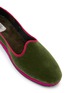 Detail View - Click To Enlarge - C.R.B. SHOES - Friulana Grosgrain Trim Slippers