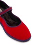Detail View - Click To Enlarge - C.R.B. SHOES - Grosgrain Trim Mary Jane Flats