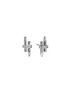 JOHN HARDY Spear Sterling Silver Diamond Pave Stud Earrings