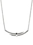 Detail View - Click To Enlarge - JOHN HARDY - Spear Sterling Silver Diamond Pave Rolo Chain Station Necklace — Size 16-18