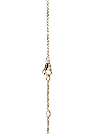 Detail View - Click To Enlarge - JOHN HARDY - Spear 14K Gold Diamond Pave Rolo Chain Station Necklace — Size 16-18
