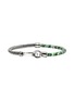 JOHN HARDY Heishi Sterling Silver Malachite Green Quartz Aventurine Chrysoprase Emerald Beaded Bracelet — Size UM