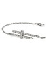 Detail View - Click To Enlarge - JOHN HARDY - Spear Sterling Silver Diamond Pave Rolo Chain Station Bracelet — Size UM