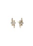 JOHN HARDY Spear 14K Gold Diamond Pave Stud Earrings