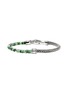 Detail View - Click To Enlarge - JOHN HARDY - Heishi Sterling Silver Malachite Green Quartz Aventurine Chrysoprase Emerald Beaded Bracelet — Size US