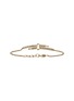 Detail View - Click To Enlarge - JOHN HARDY - Spear 14K Gold Diamond Pave Rolo Chain Station Bracelet — Size US