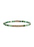 Detail View - Click To Enlarge - JOHN HARDY - Heishi 14K Gold Malachite Green Quartz Aventurine Chrysoprase Emerald Beaded Bracelet — Size UL