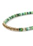 Detail View - Click To Enlarge - JOHN HARDY - Heishi 14K Gold Malachite Green Quartz Aventurine Chrysoprase Emerald Beaded Bracelet — Size UL