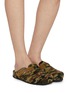 Figure View - Click To Enlarge - TAJI - Sabot Borreguillo Eco Fur Clogs