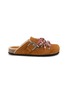 TAJI SHOES Sabot Rock Suede Clogs