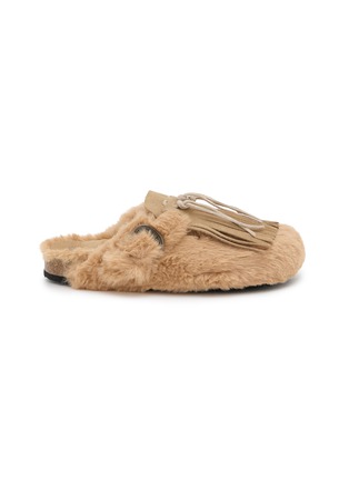 Main View - Click To Enlarge - TAJI SHOES - Sabot Pelliccia Eco Fur Clogs
