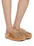 Figure View - Click To Enlarge - TAJI - Sabot Pelliccia Eco Fur Clogs