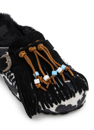 Detail View - Click To Enlarge - TAJI SHOES - Caribe Cavallion Eco Fur Clogs