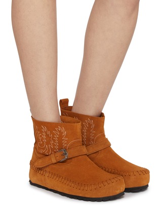 Figure View - Click To Enlarge - TAJI - Thais Suede Ankle Boots