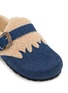 Detail View - Click To Enlarge - TAJI SHOES - Sabit Camper Shearling Denim Clogs