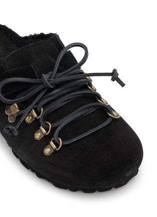 Detail View - Click To Enlarge - TAJI SHOES - Sabot Rock Suede Clogs