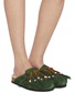 Figure View - Click To Enlarge - TAJI - Caribe Suede Clogs