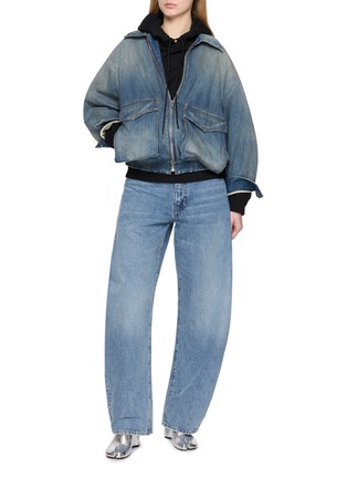 Figure View - Click To Enlarge - MM6 MAISON MARGIELA - Patch Pocket Medium Wash Denim Jacket