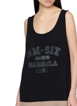  - MM6 MAISON MARGIELA - Three Way Graphic Layered Cotton Tank Dress