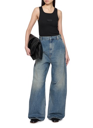 Figure View - Click To Enlarge - MM6 MAISON MARGIELA - Wide Leg Denim Jeans