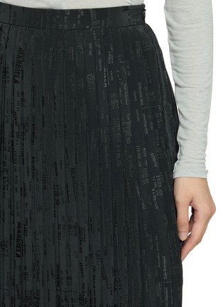  - MM6 MAISON MARGIELA - Jacquard Logo Pleated Midi Skirt