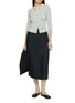 Figure View - Click To Enlarge - MM6 MAISON MARGIELA - Jacquard Logo Pleated Midi Skirt