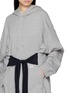  - MM6 MAISON MARGIELA - Gloves Attached Hooded Cotton Sweatshirt Dress