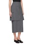 Detail View - Click To Enlarge - MM6 MAISON MARGIELA - Sleeveless Two Way Folded Wool Blend Maxi Dress