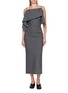 MM6 MAISON MARGIELA Sleeveless Two Way Folded Wool Blend Maxi Dress