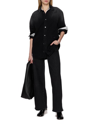 Figure View - Click To Enlarge - MM6 MAISON MARGIELA - Long Sleeve Cotton Denim Shirt