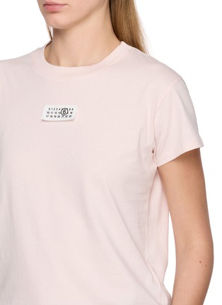  - MM6 MAISON MARGIELA - Numeric Logo Tab Cotton Jersey T-Shirt