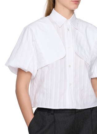  - MM6 MAISON MARGIELA - Jacquard Striped Convertible Sleeve Shirt