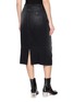 Back View - Click To Enlarge - MM6 MAISON MARGIELA - Denim Midi Skirt