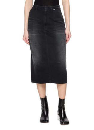 Main View - Click To Enlarge - MM6 MAISON MARGIELA - Denim Midi Skirt