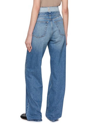 Back View - Click To Enlarge - MM6 MAISON MARGIELA - Turndown Waistband Straight Leg Jeans