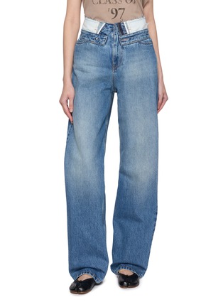 Main View - Click To Enlarge - MM6 MAISON MARGIELA - Turndown Waistband Straight Leg Jeans