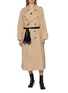 MM6 MAISON MARGIELA Attached Gloves Cotton Trench Coat