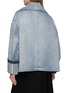 Back View - Click To Enlarge - MM6 MAISON MARGIELA - Double Breasted Light Wash Cotton Denim Jacket
