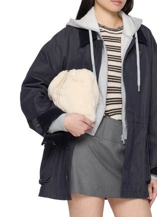 Front View - Click To Enlarge - EQUIL - Shearling Fur Mini Pouch