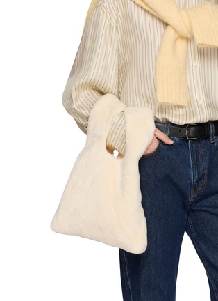 Figure View - Click To Enlarge - EQUIL - Shearling Fur Mini Tote Bag
