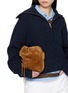 Front View - Click To Enlarge - EQUIL - Shearling Fur Mini Pouch